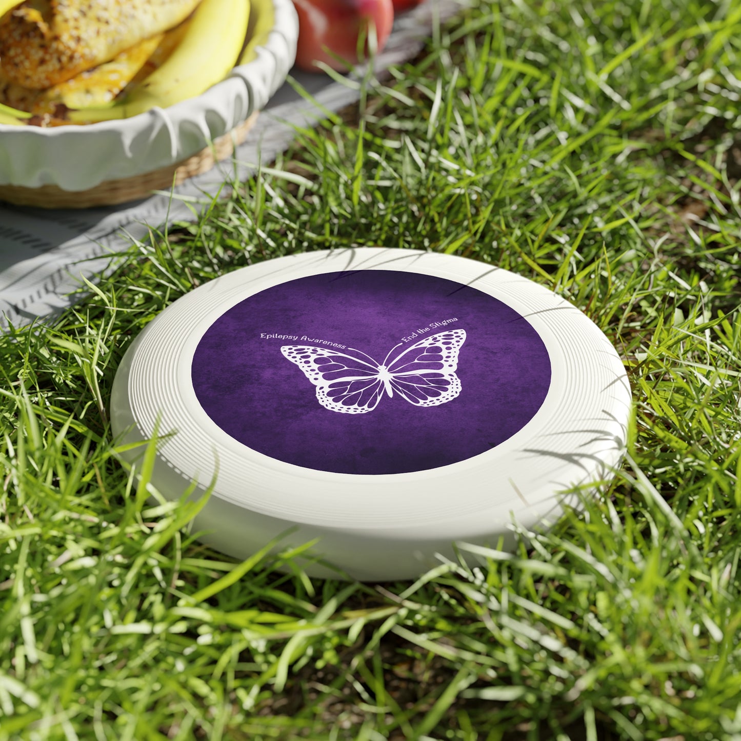 Epilepsy Awareness Frisbee - End the Stigma Butterfly Design