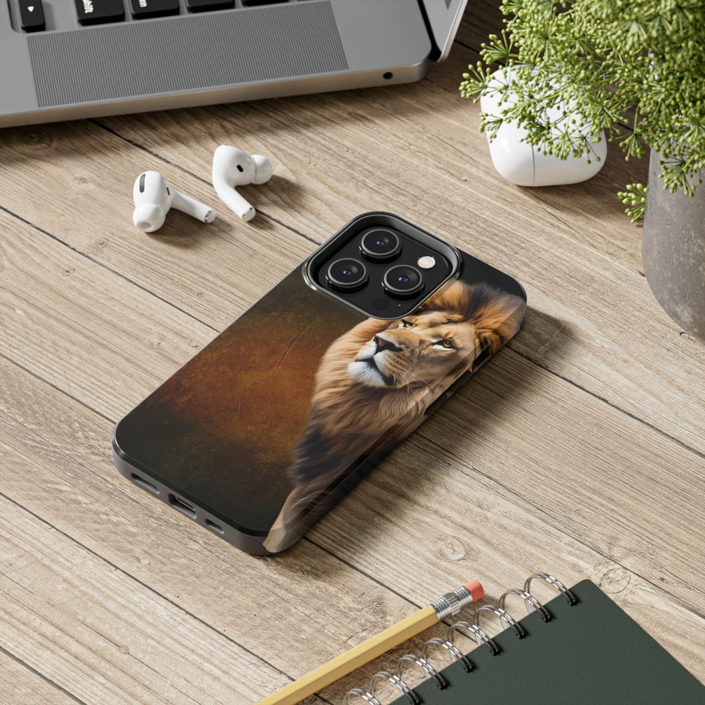 Majestic Lion Tough Phone Case - Durable Protection for Wildlife Lovers