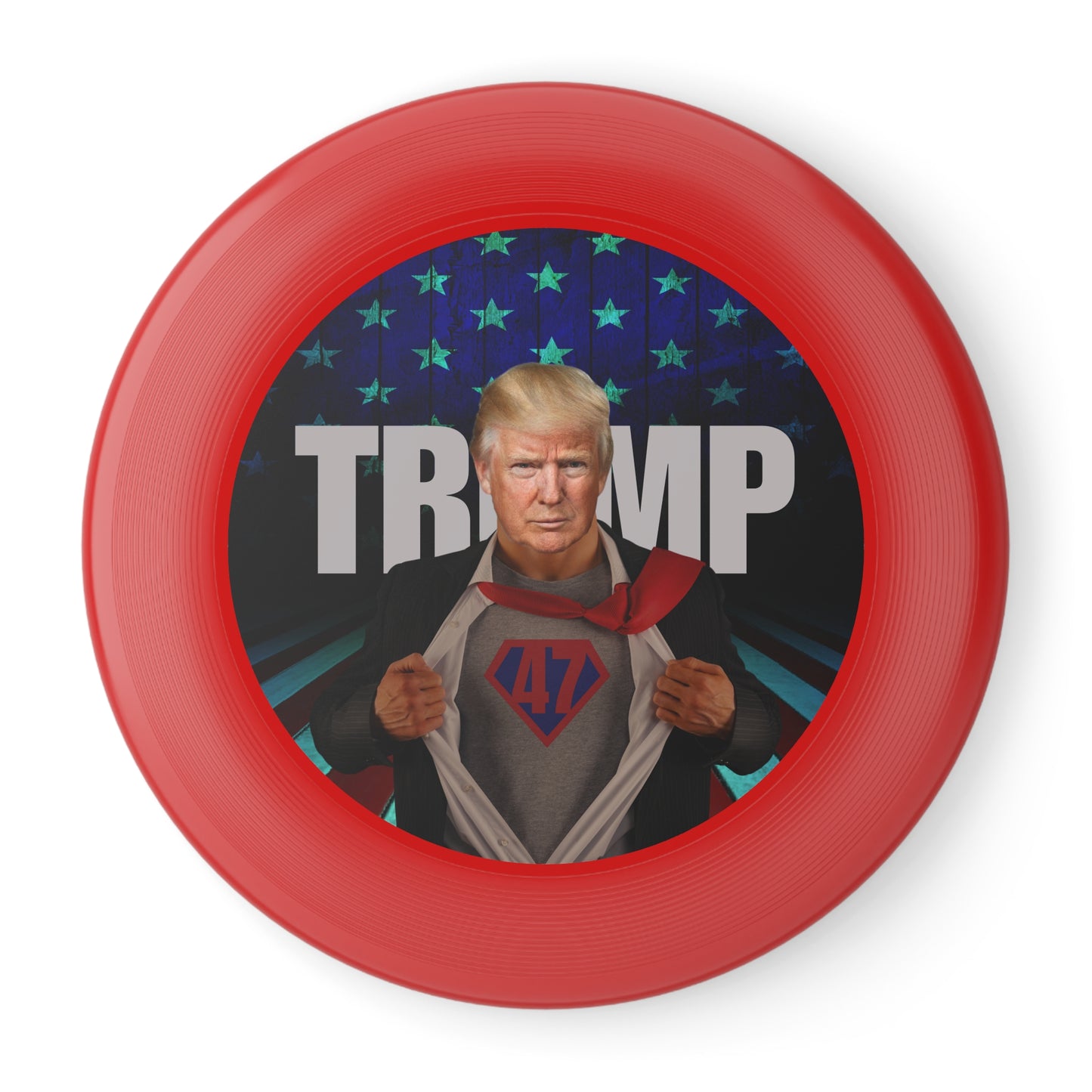 Trump Superhero Frisbee – Fun Outdoor Toy for Fans & Events