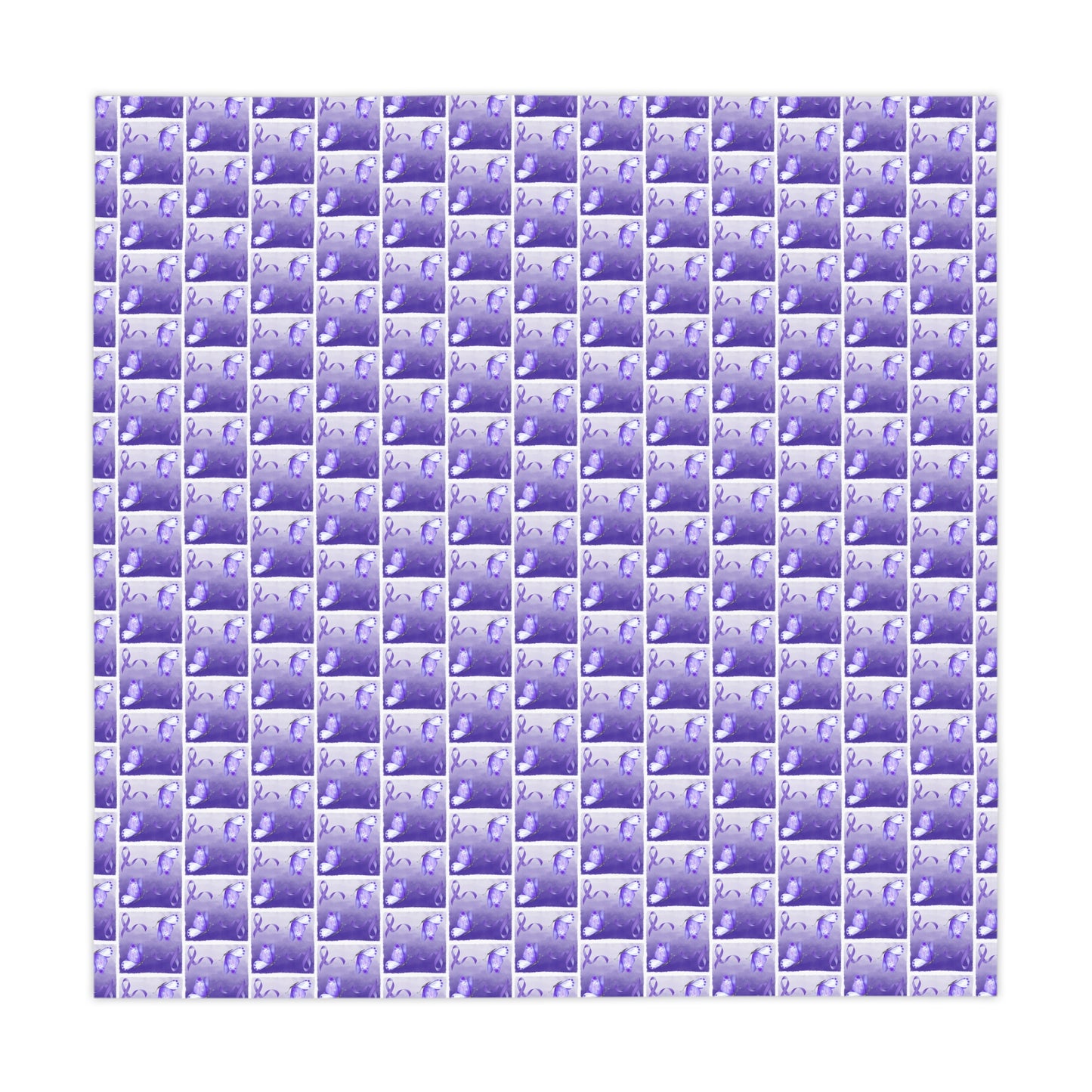 Purple Ribbon Butterfly Epilepsy Awareness Tablecloth