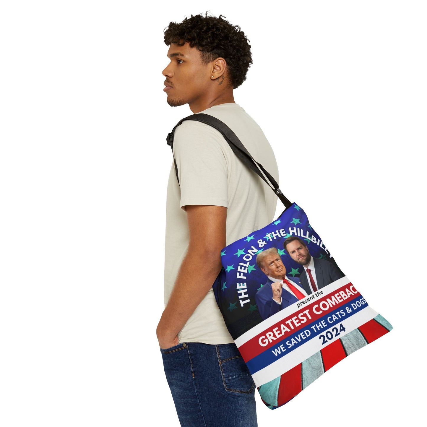 Felon & Hillbilly Greatest Comeback Adjustable Tote Bag