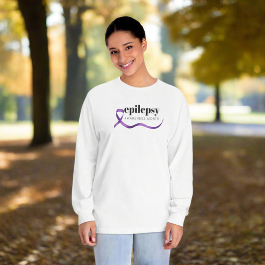 Epilepsy Awareness Month Unisex Long Sleeve Shirt - Long - sleeve - Epileptic Al’s Shop