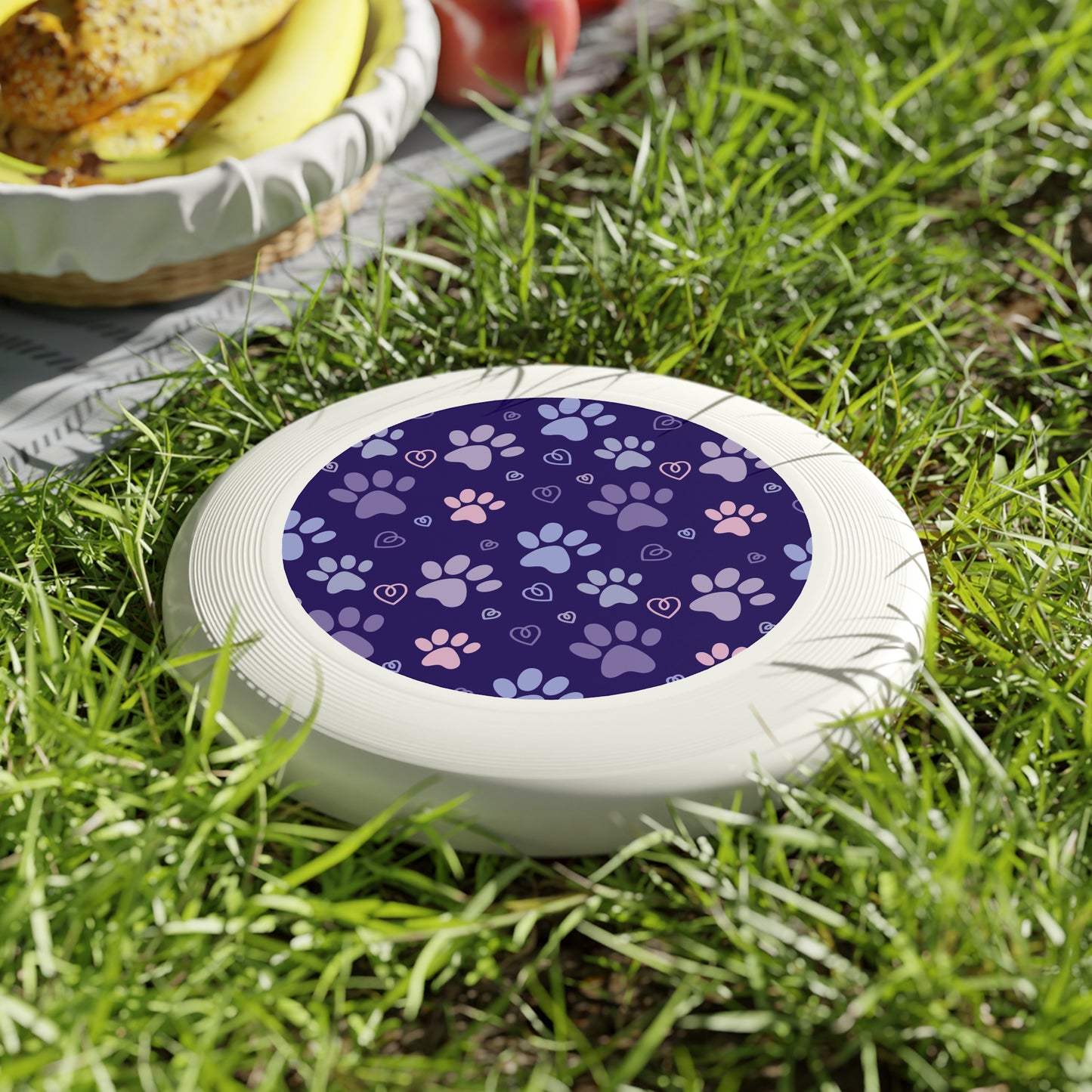 Paw Print Frisbee - Fun Outdoor Dog Toy for Pet Lovers