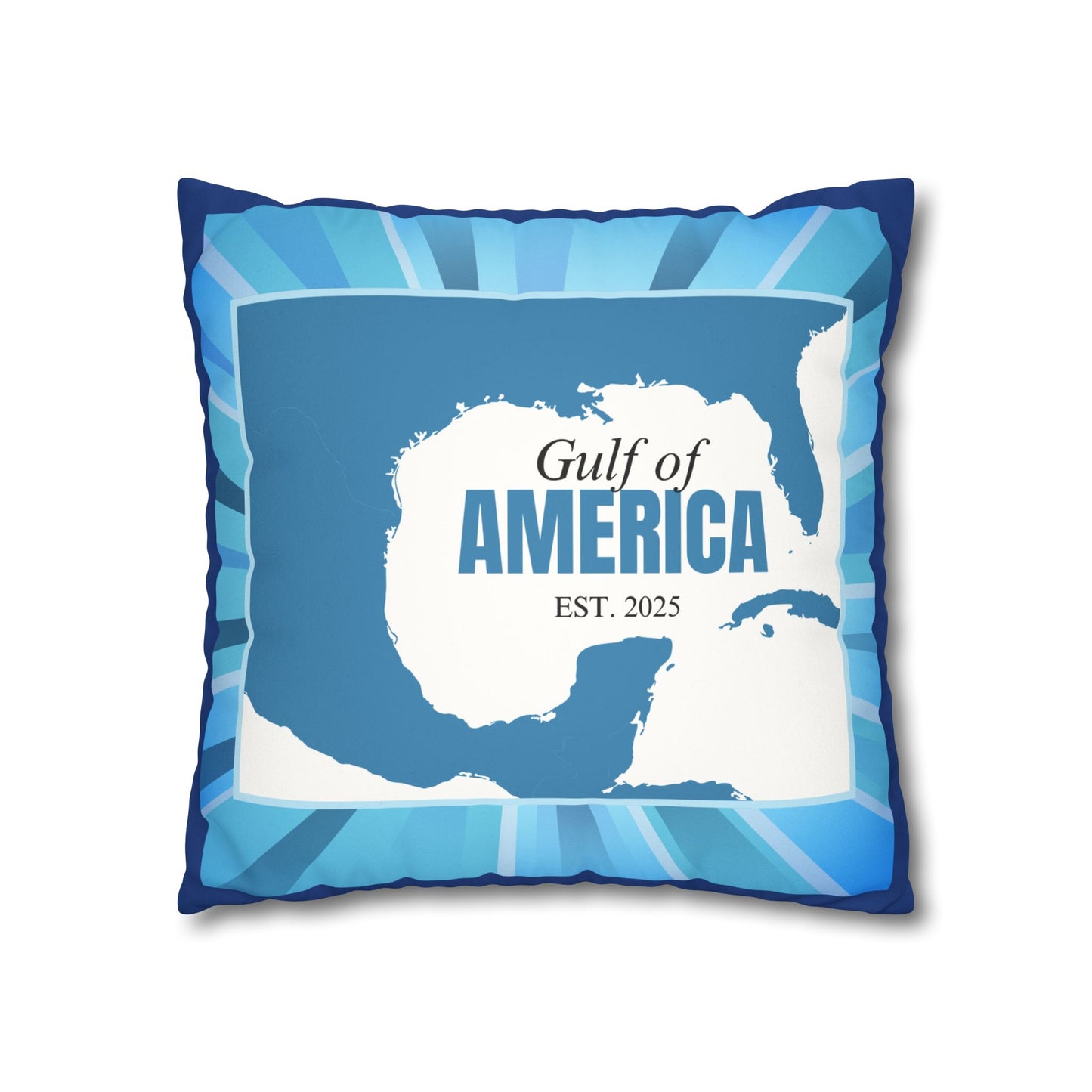 Gulf of America Faux Suede Pillowcase