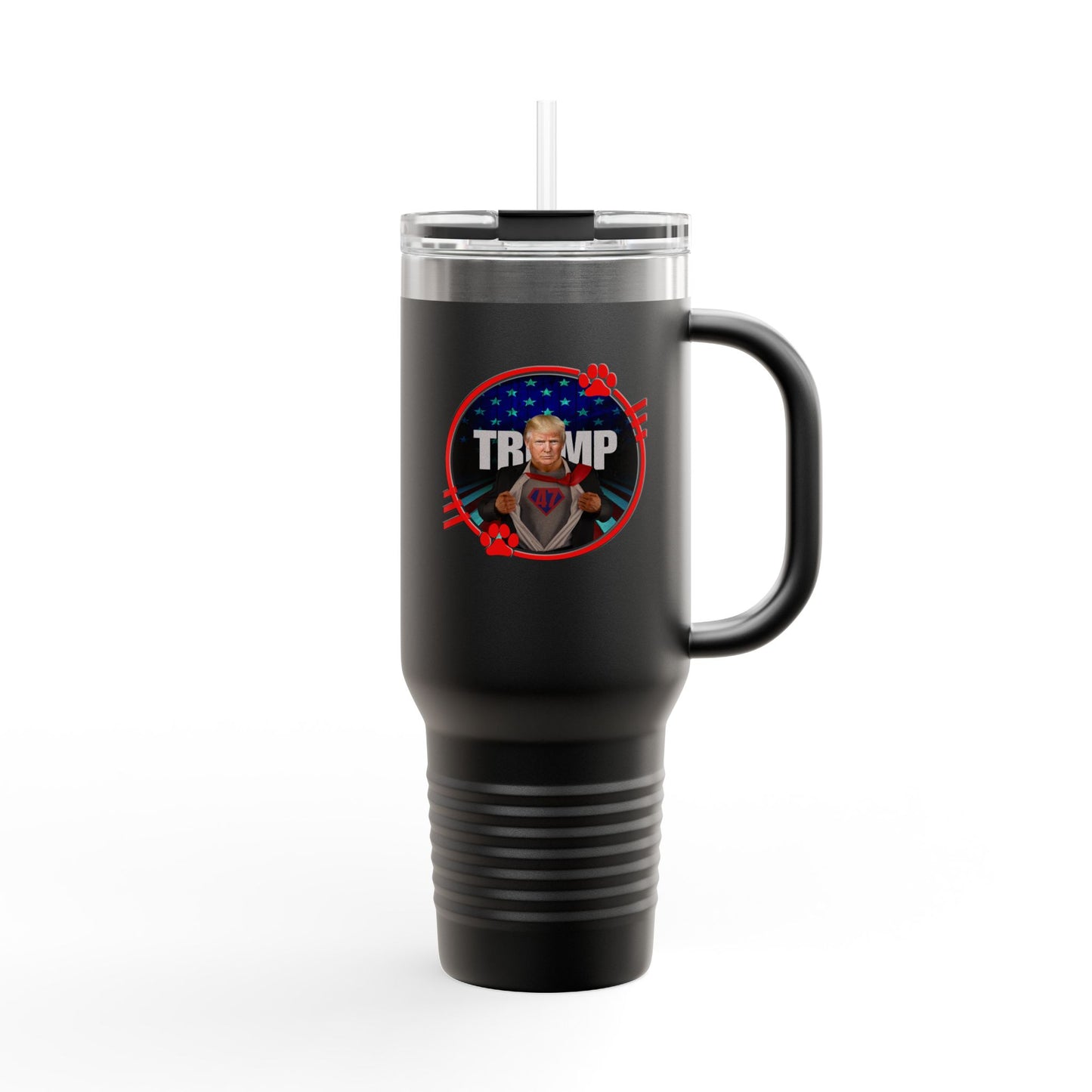 Patriotic Insulated Travel Mug - 40oz with Funny Trump Design