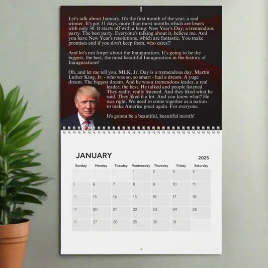 Trump's Month-by-Month Calendar (2025)