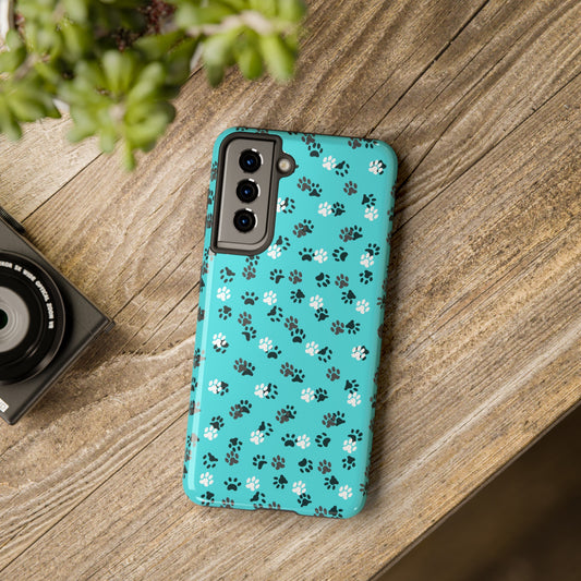 Teal Paws Tough Phone Cases - Phone Case - Epileptic Al’s Shop