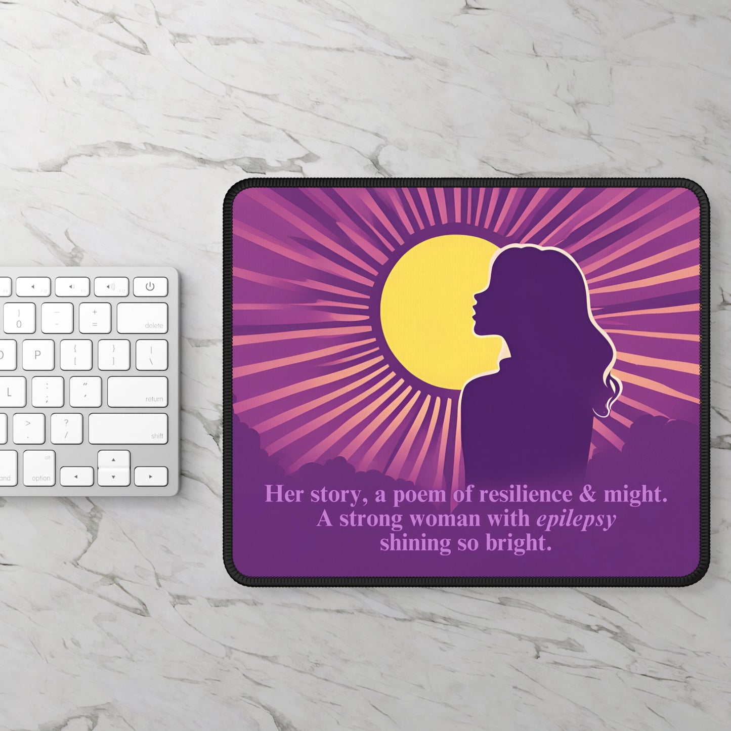 Resilience & Might Epilepsy Awareness Gaming Mouse Pad