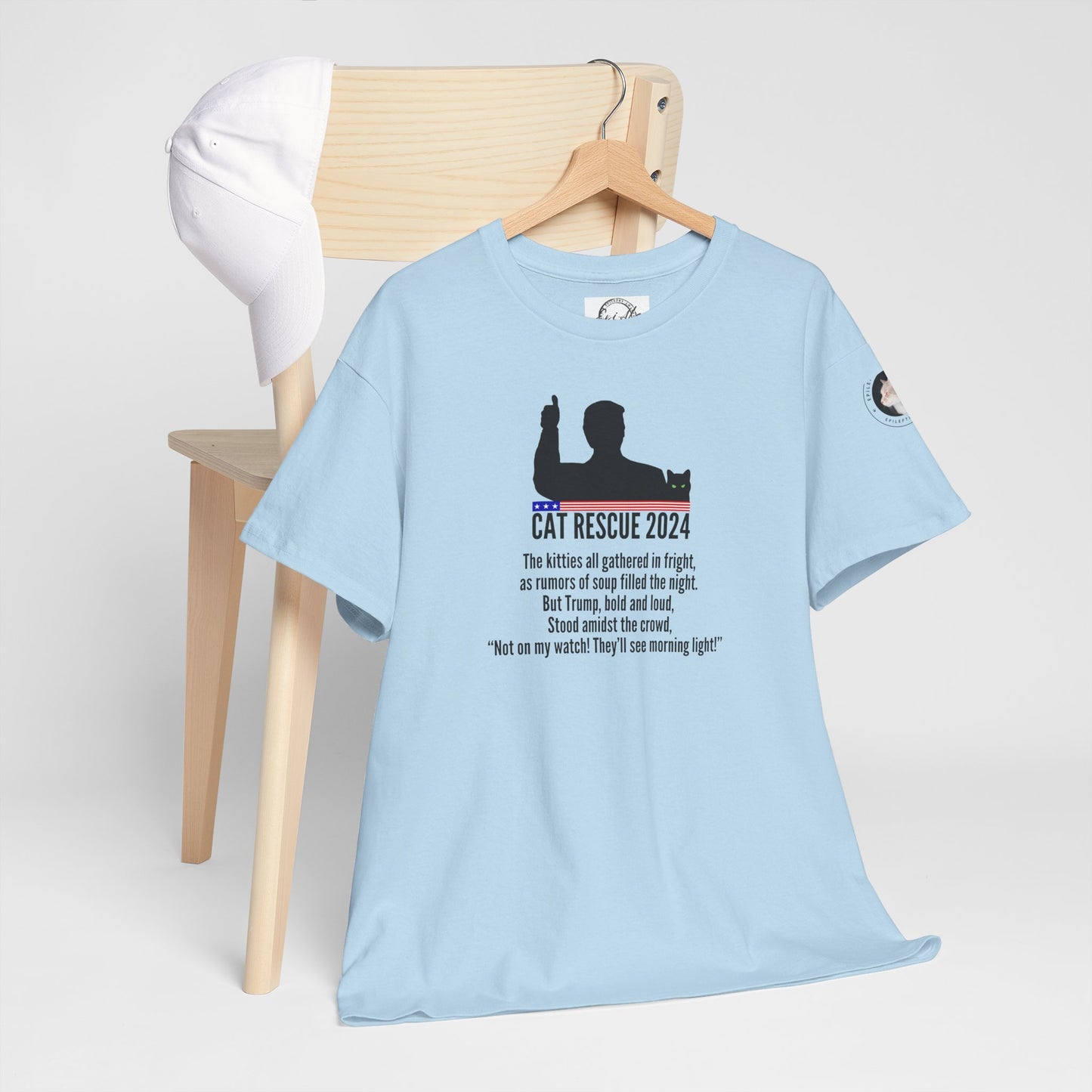 Cat Rescue 2024 Unisex Heavy Cotton Tee