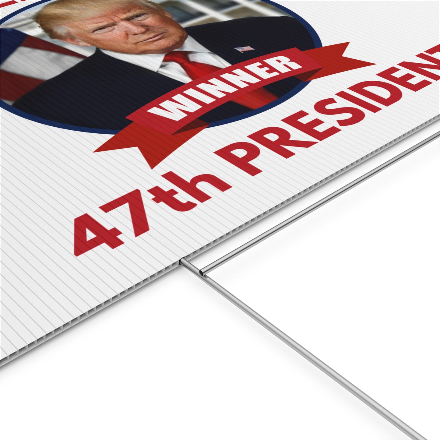 Patriotic Donald Trump Yard Sign - 47th President Winner Decoration