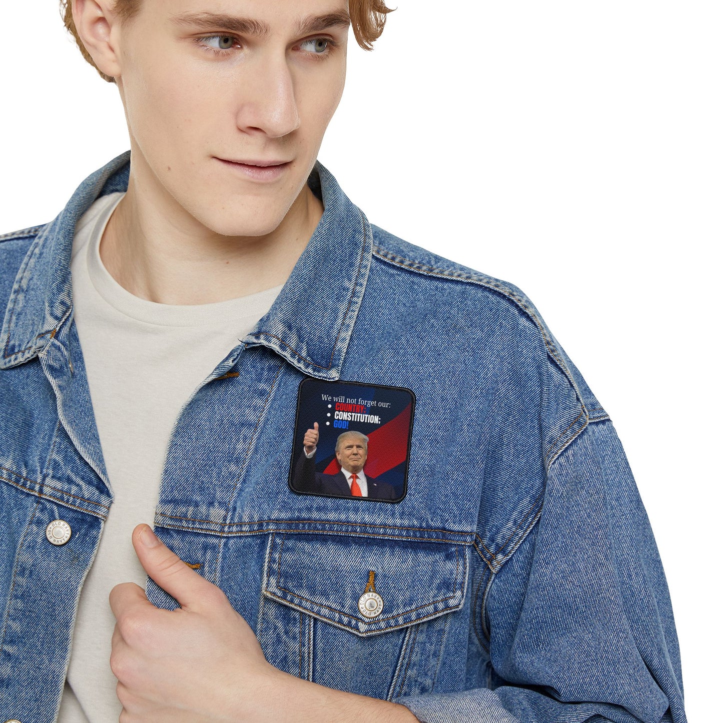 Trump Country Constitution God Iron-On Patches