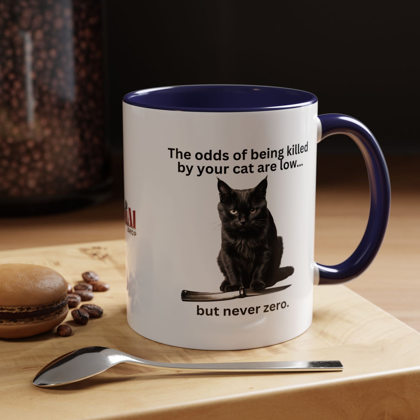 Killer Cat Odds Accent Coffee Mug (11, 15oz)