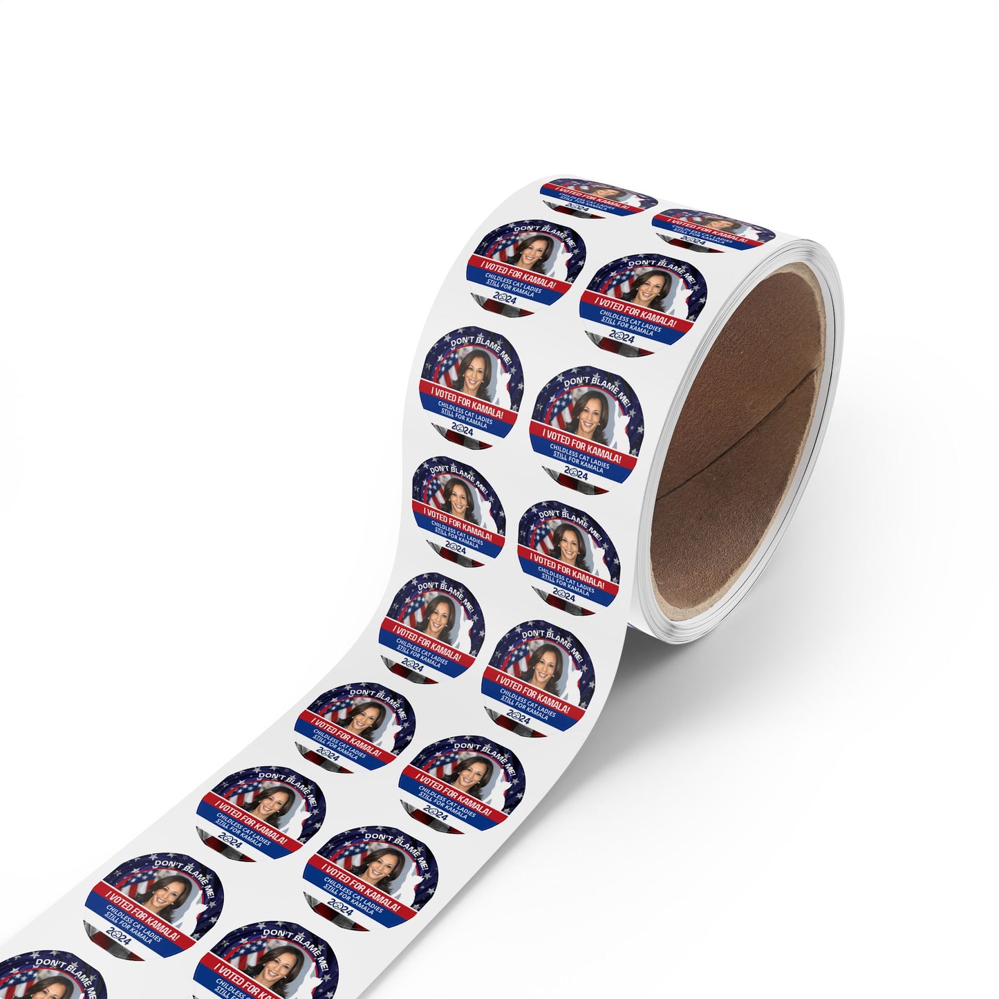 Don't Blame Me - Voted for Kamala Round Sticker Label Rolls