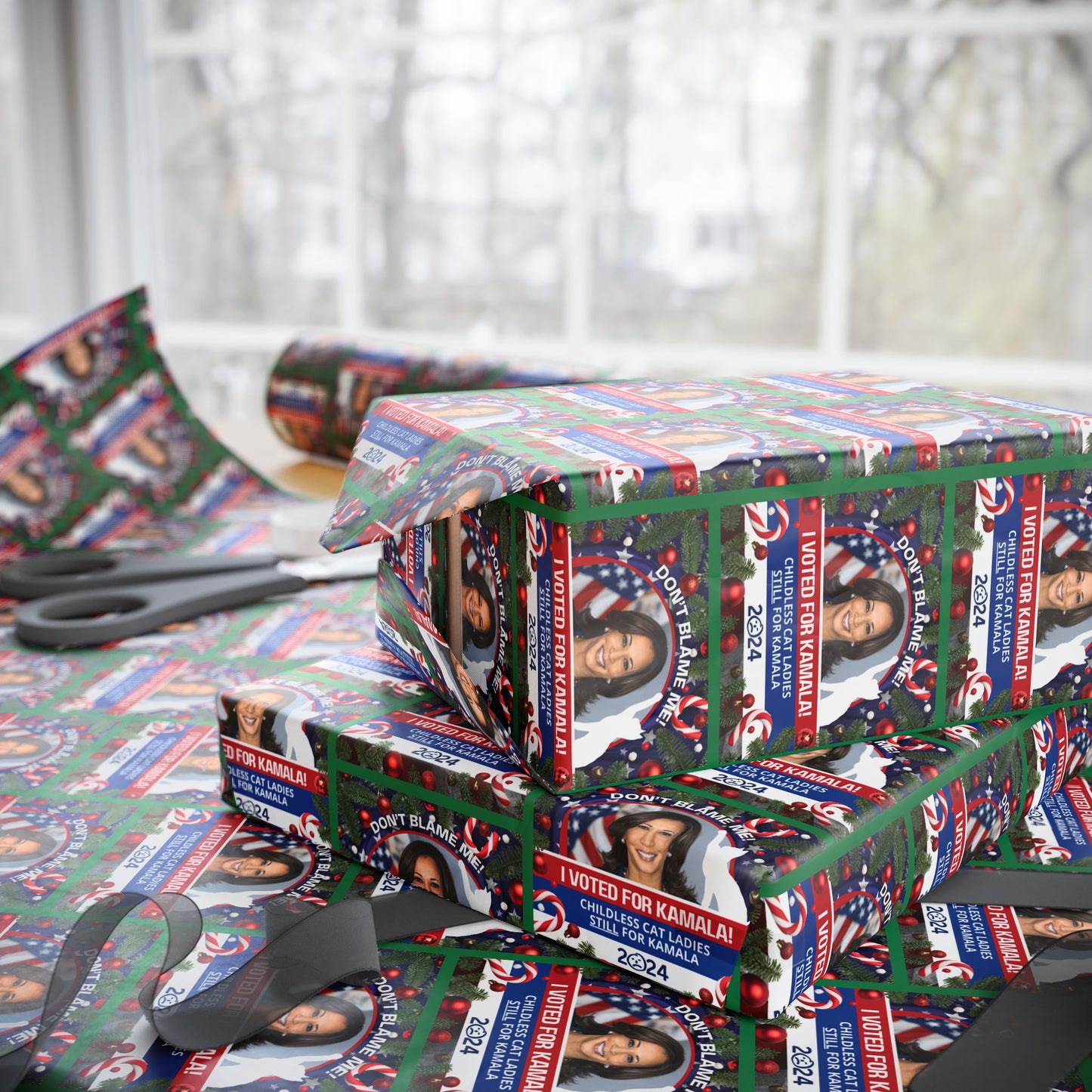 Don't Blame Me - Voted for Kamala Christmas Wrapping Papers