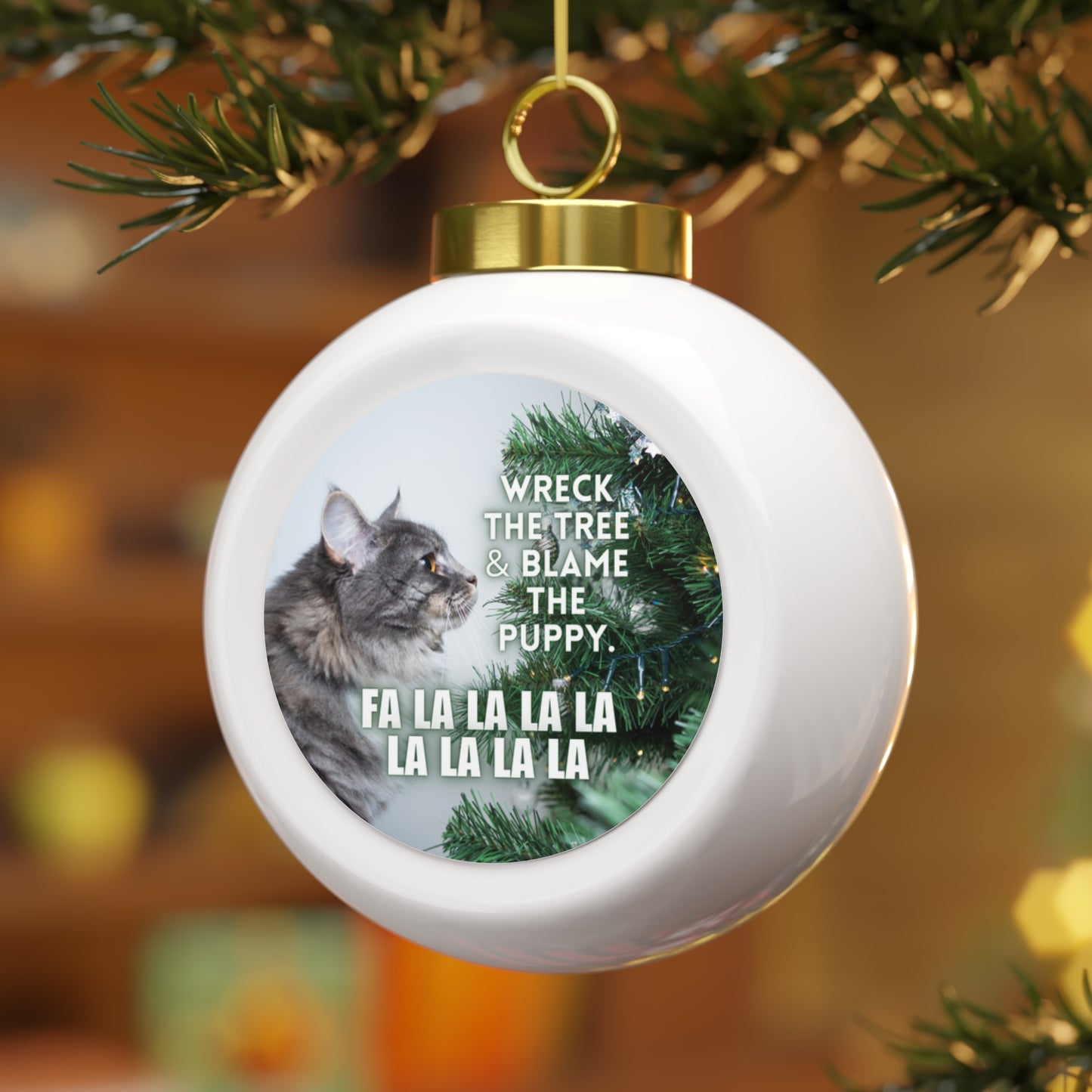 Wreck the Tree Ball Ornament