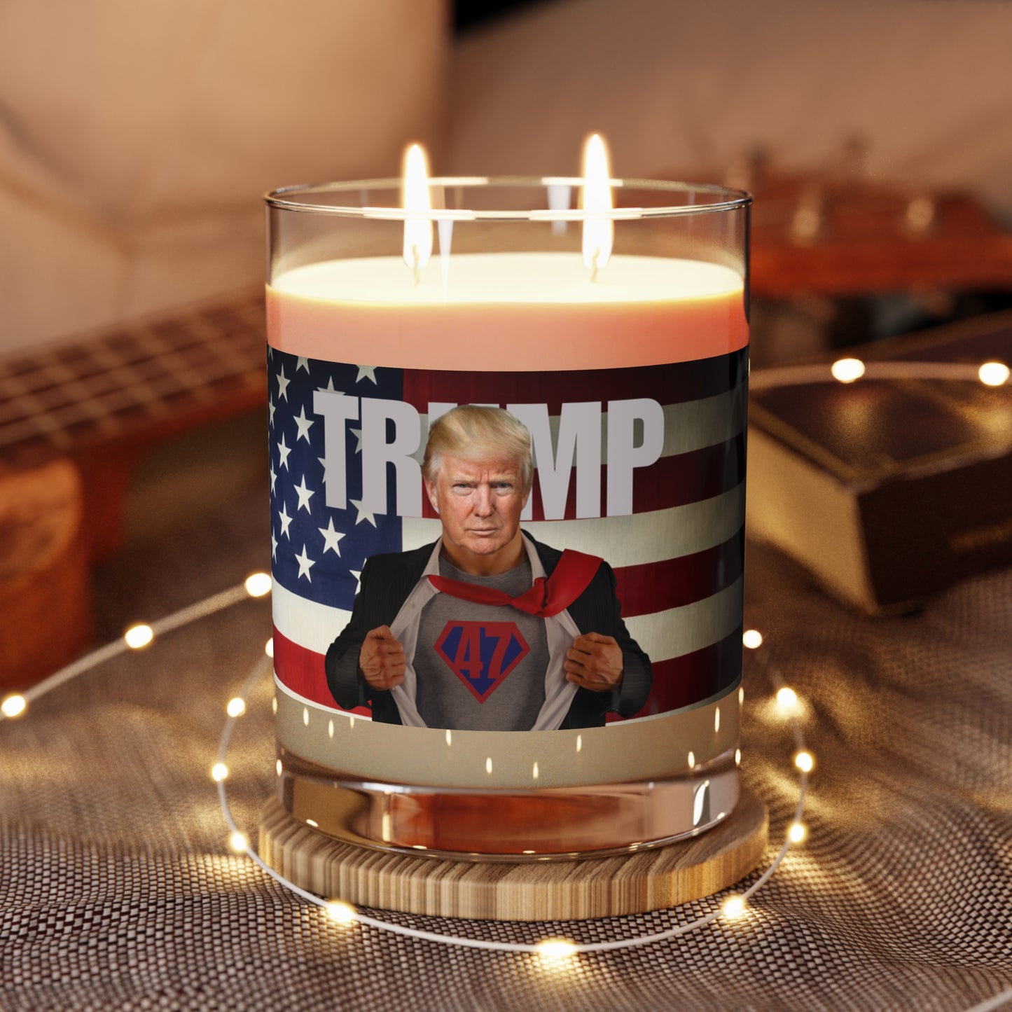 Trump is Back 47 Scented Candle - Full Glass, 11oz