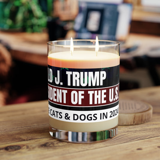 Donald Trump 47th President Scented Candle - Full Glass, 11oz