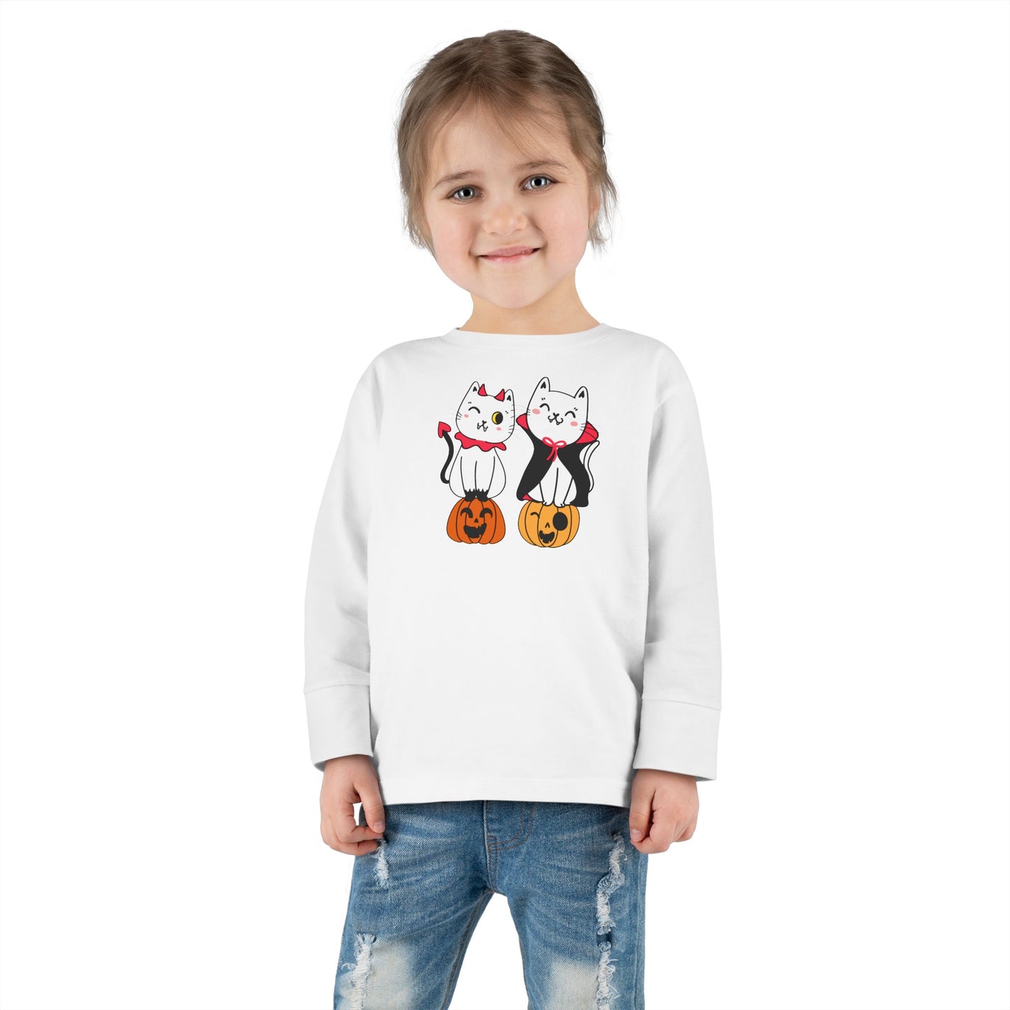 Vampire Kitties Toddler Long Sleeve Tee - Kids clothes - Epileptic Al’s Shop