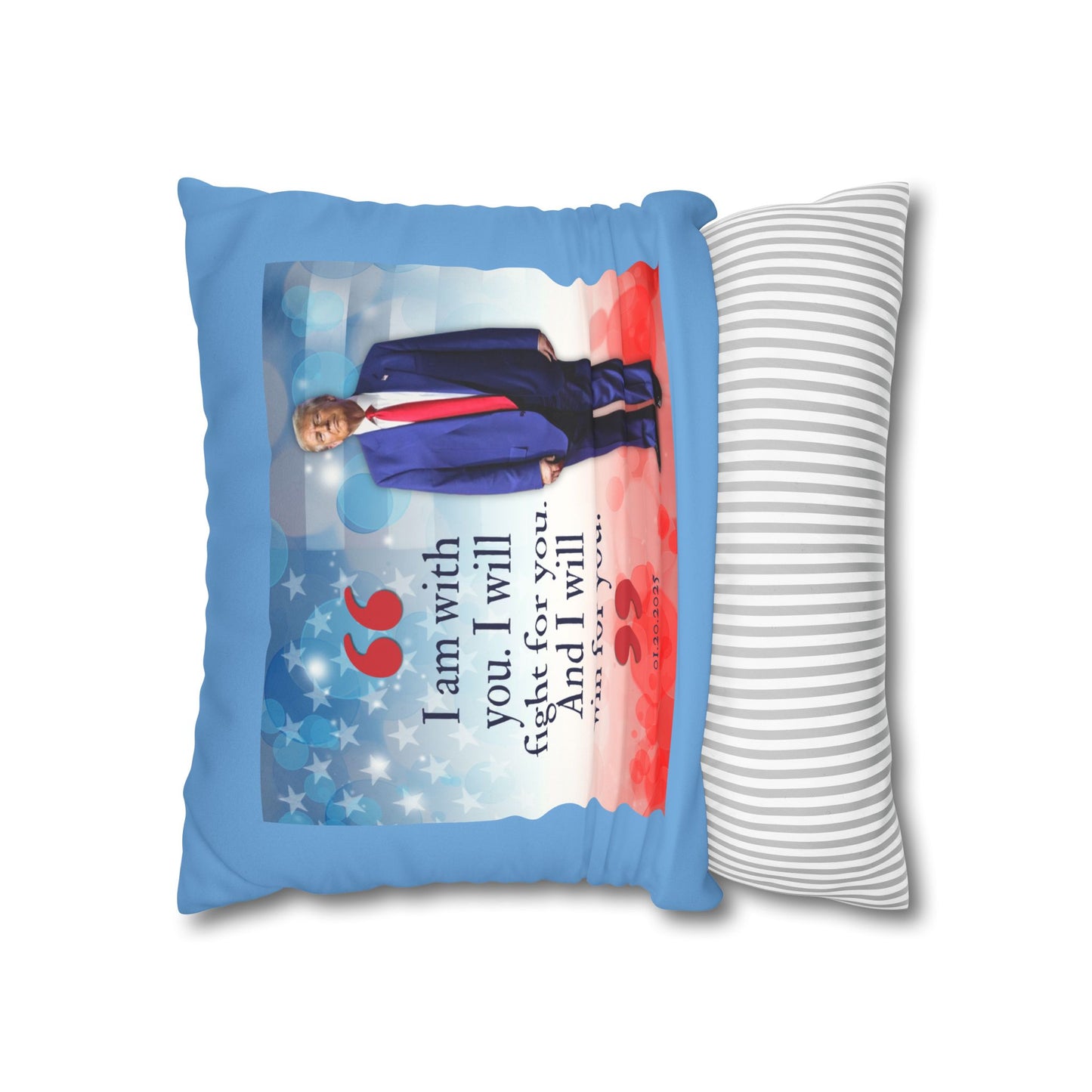 Trump Quote Faux Suede Pillowcase