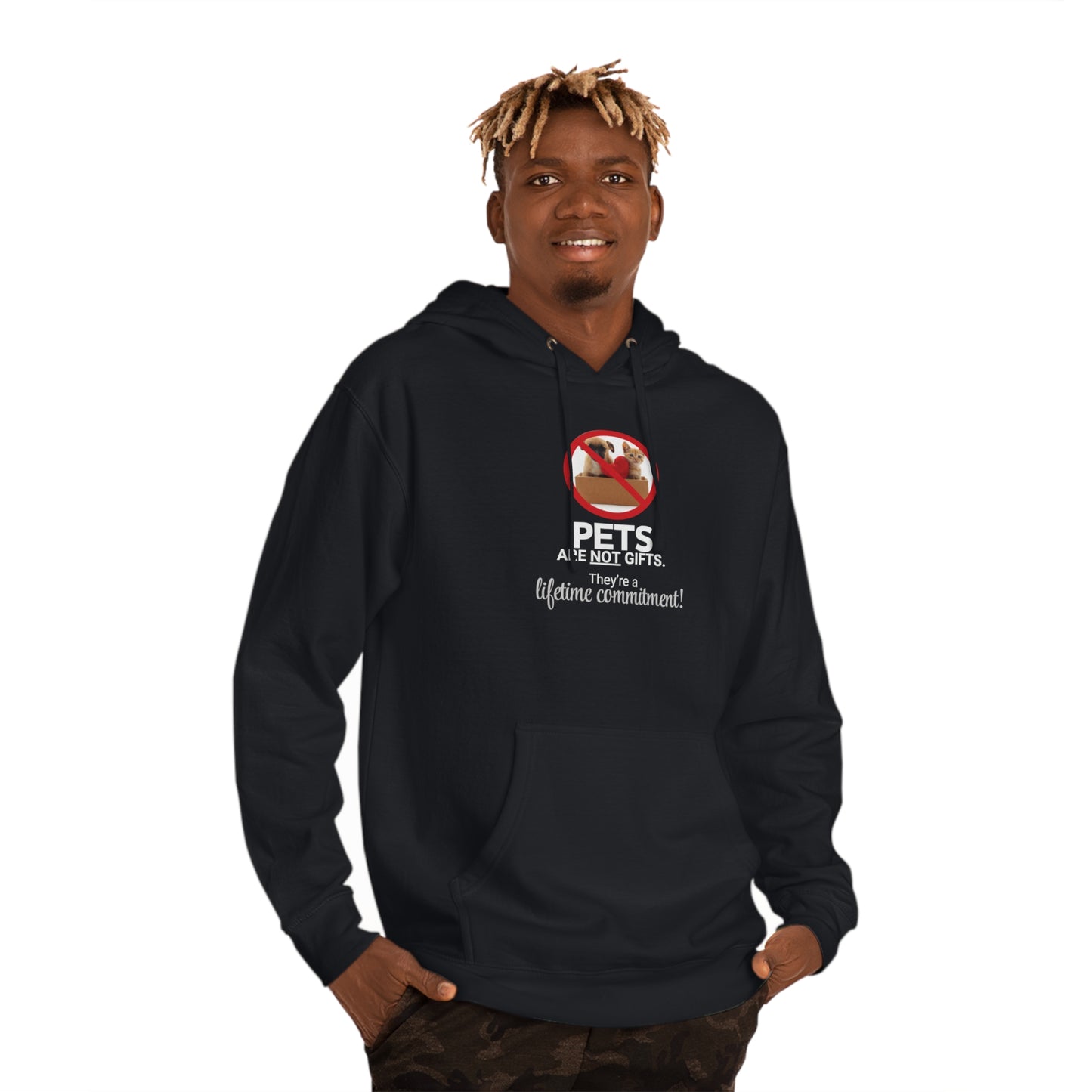 Pets Are Not Gifts Unisex Hooded Sweatshirt