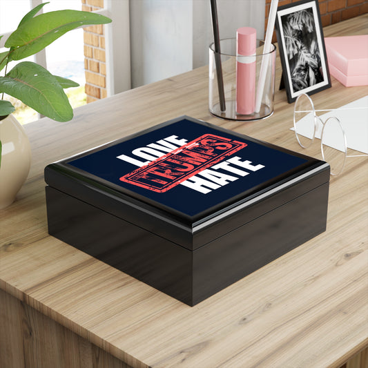 Love Trumps Hate Jewelry Box