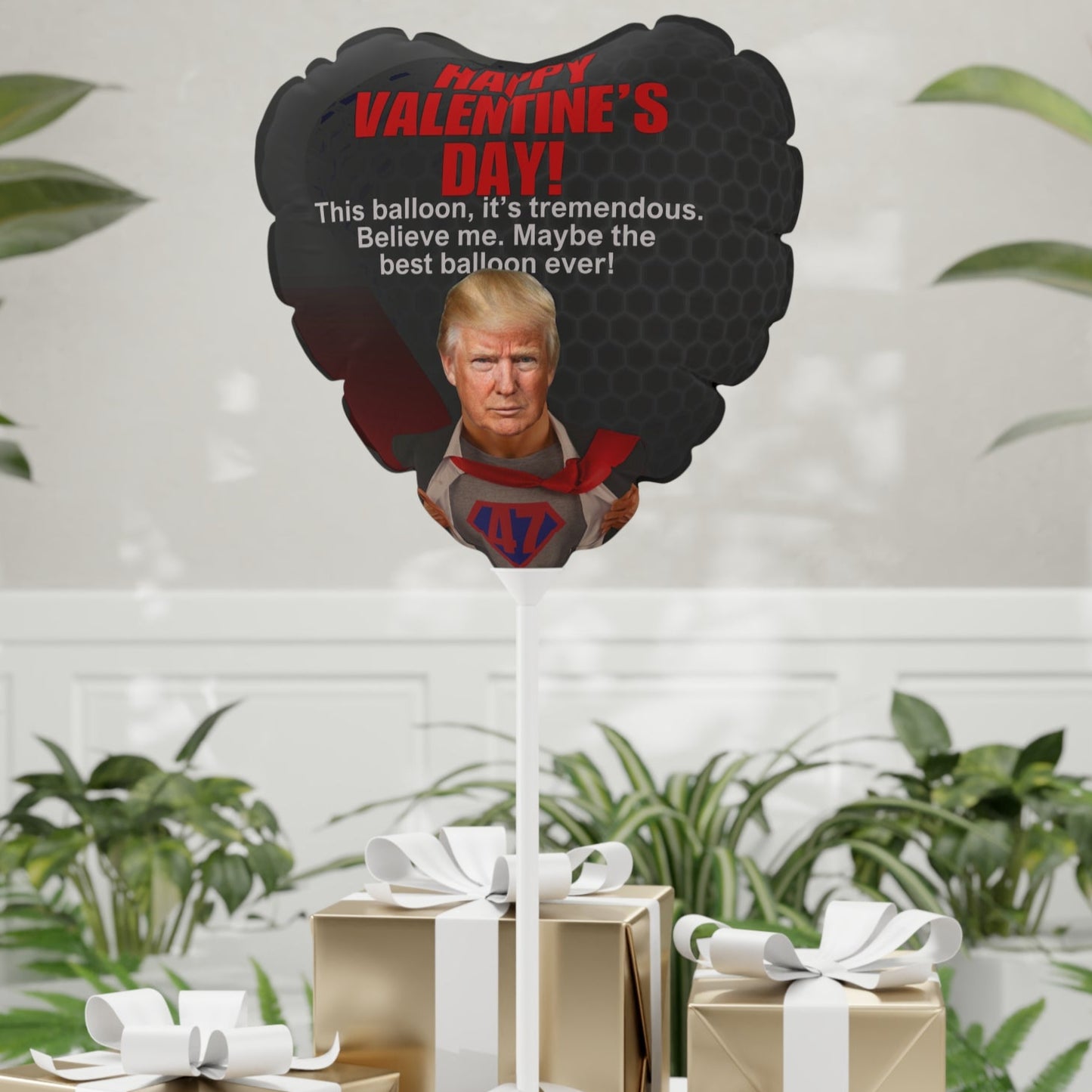 Trump Valentine's Day Balloon (Heart-shaped), 11"