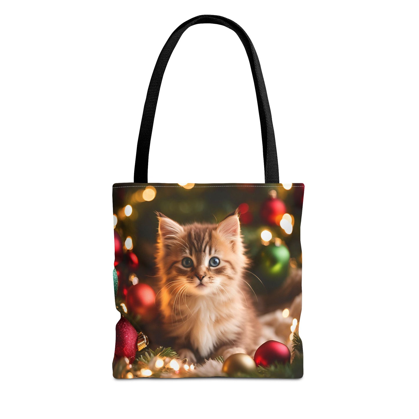 Cute Kitten Christmas Tote Bag