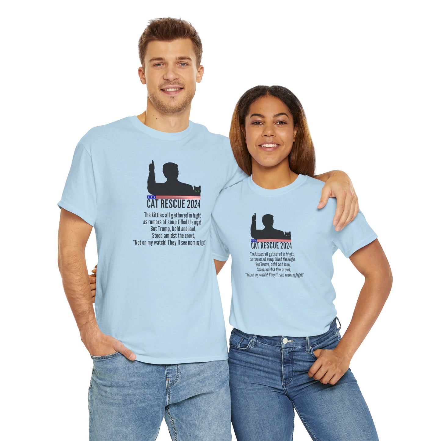 Cat Rescue 2024 Unisex Heavy Cotton Tee