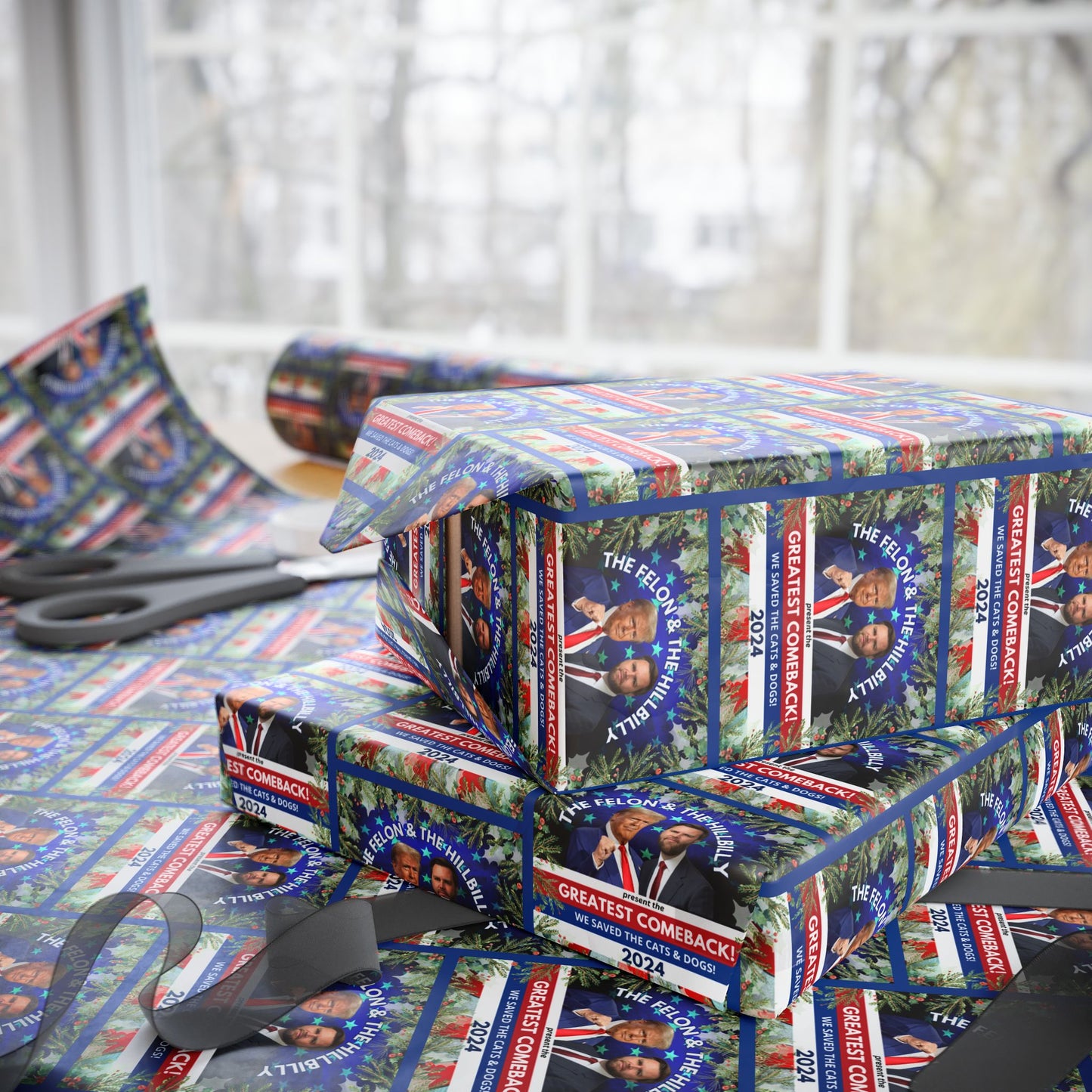 Felon & Hillbilly Christmas Wrapping Papers