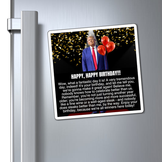 Birthday Congratulations from Donald Trump Magnets