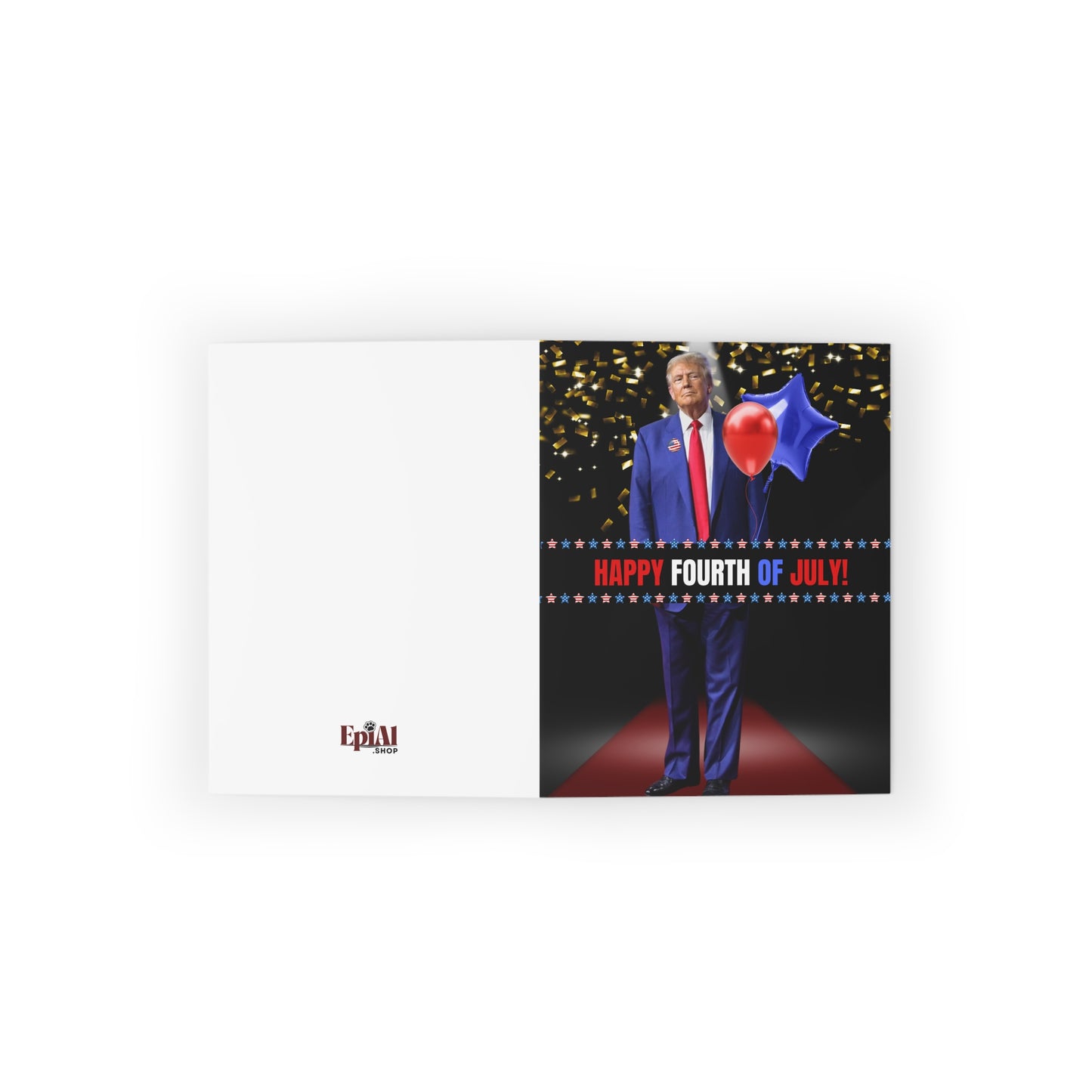 Donald Trump Fourth of July Greeting Cards (8, 16, and 24 pcs)