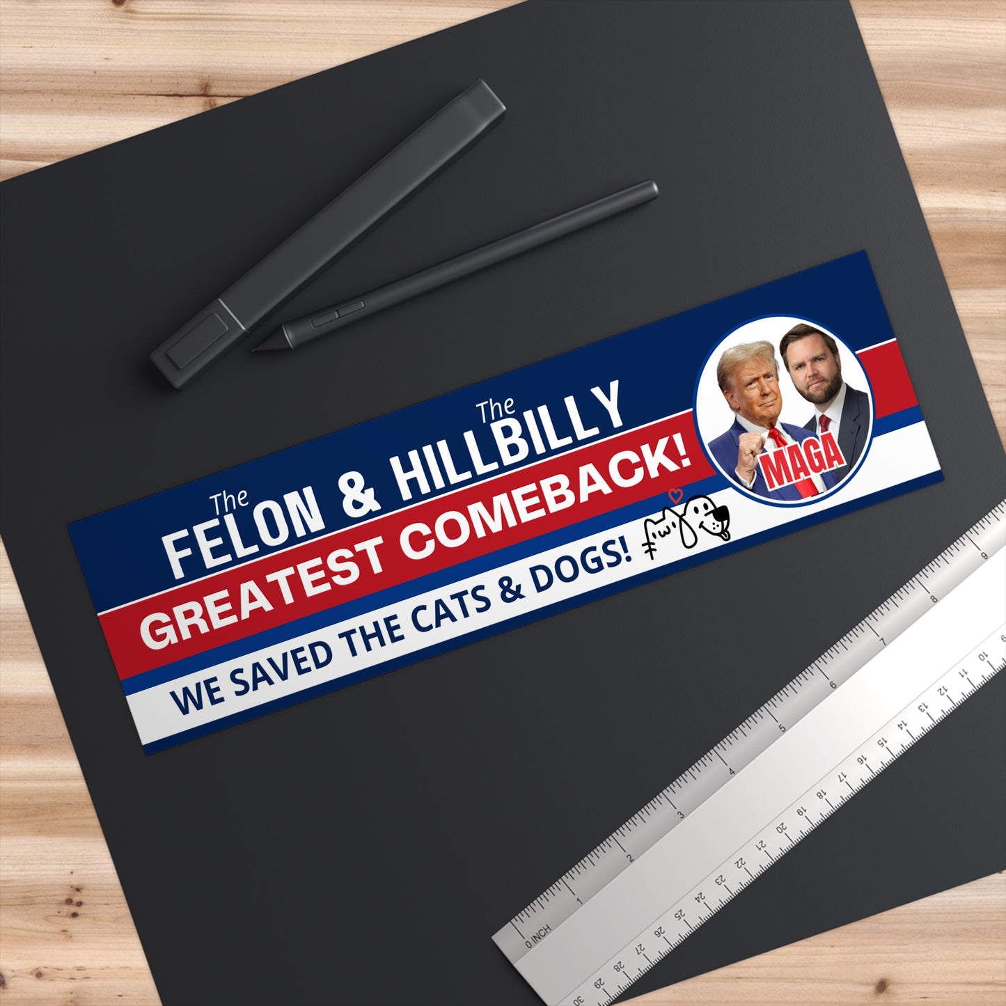 Felon & Hillbilly - Greatest Comeback Bumper Stickers