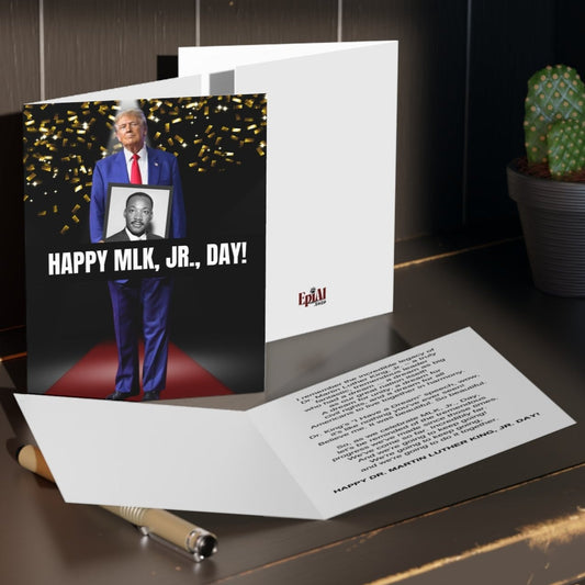 Donald Trump MLK Jr. Day Greeting Cards (8, 16, and 24 pcs)