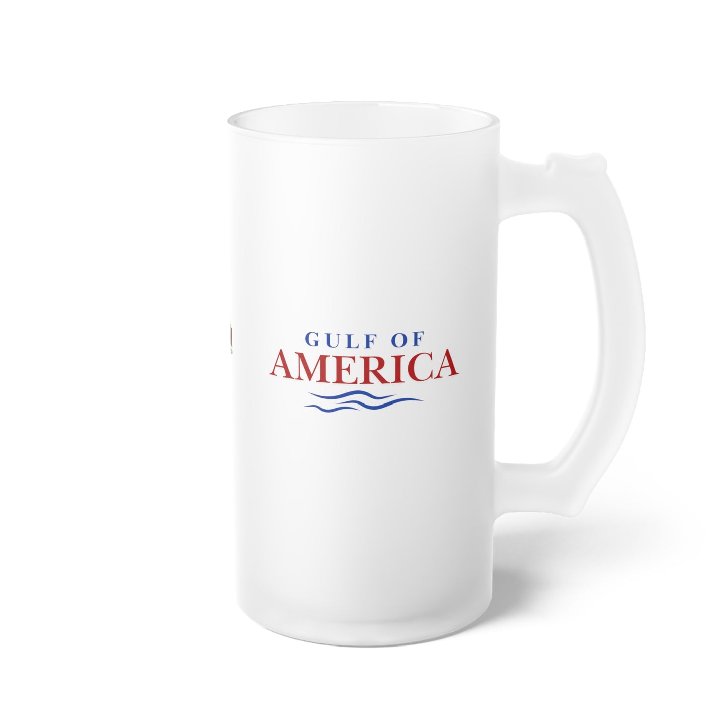 Gulf of America Frosted Glass Beer Mug