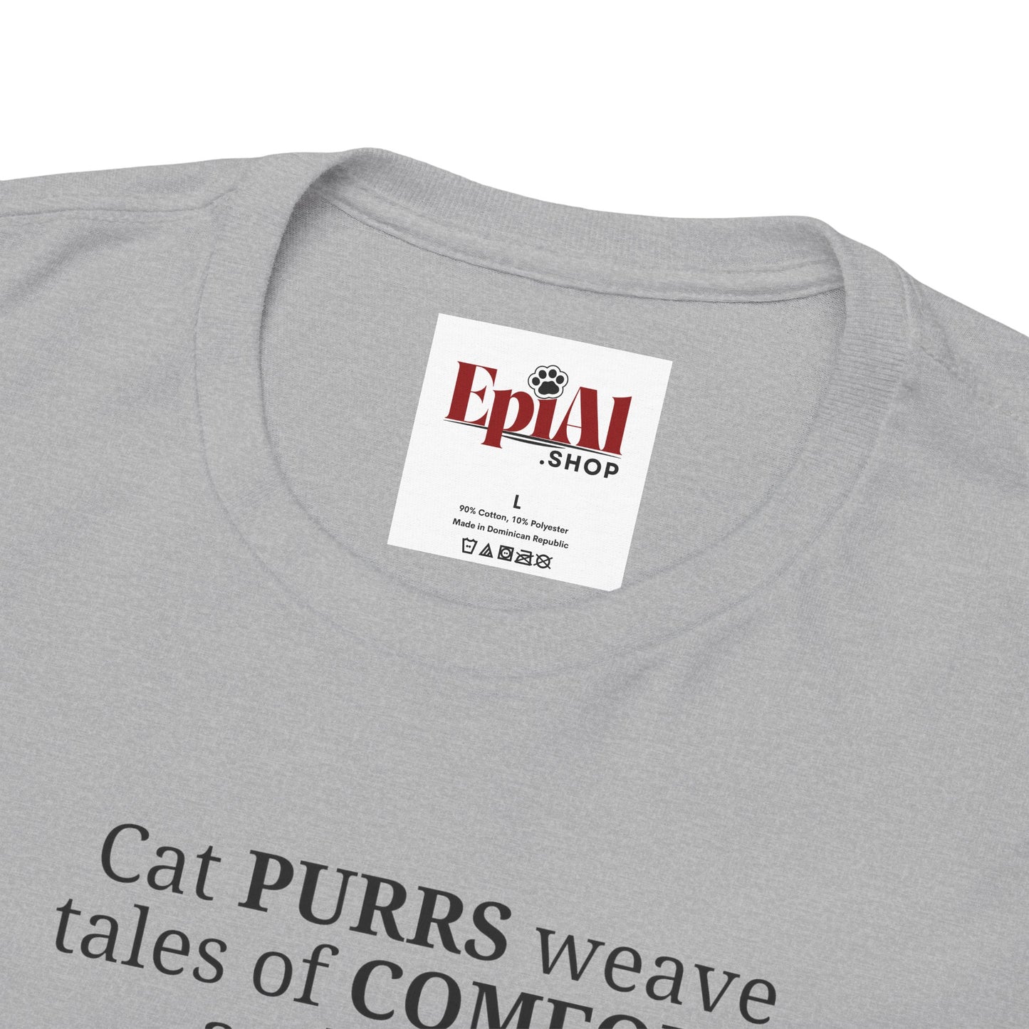 Cat Purrs Unisex Heavy Cotton Tee