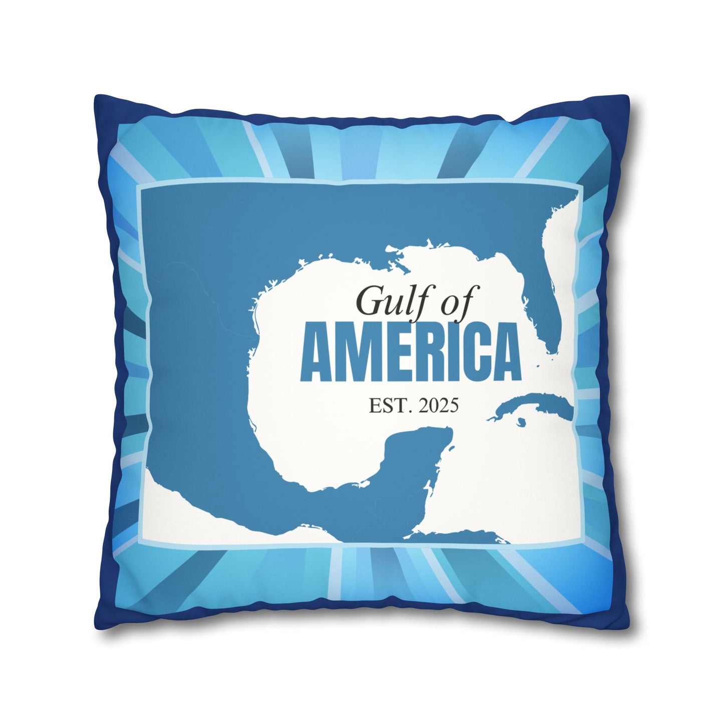 Gulf of America Faux Suede Pillowcase