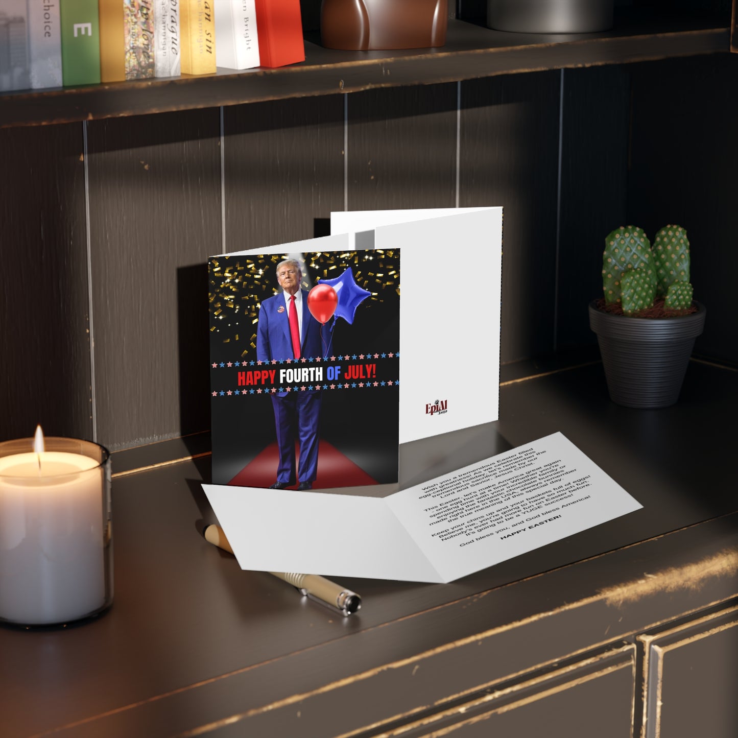 Donald Trump Fourth of July Greeting Cards (8, 16, and 24 pcs)