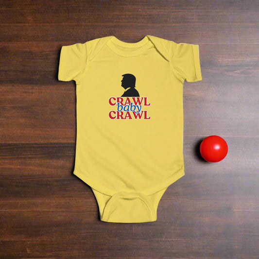 Political Humor Infant Bodysuit - "Crawl Baby Crawl"