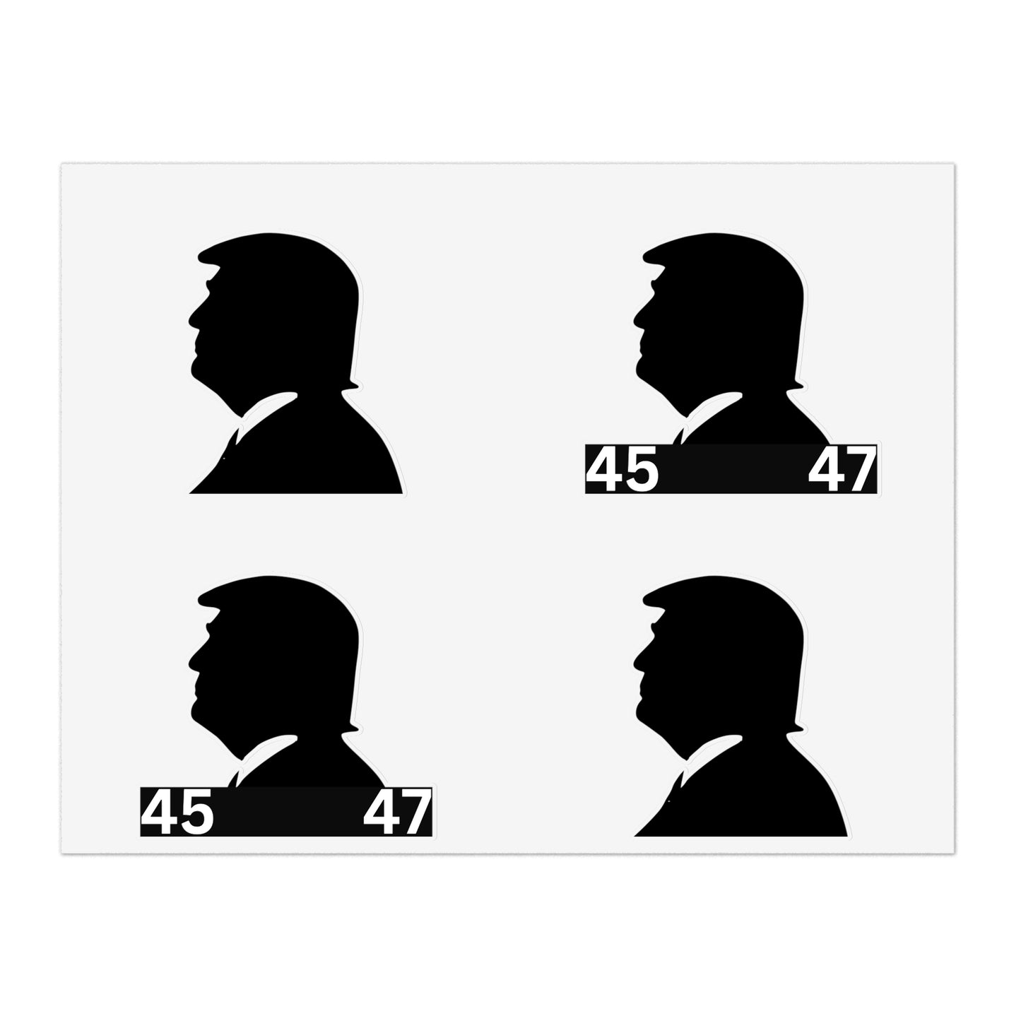 Trump 45 47 Sticker Sheets - Fun Political Stickers