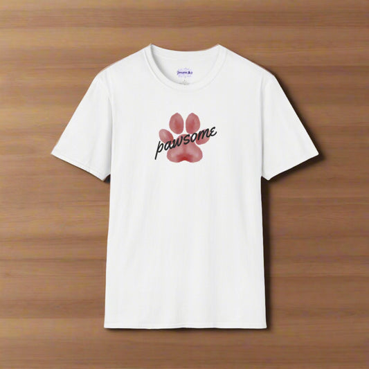 Pawsome Unisex Softstyle T - Shirt - T - Shirt - Epileptic Al’s Shop