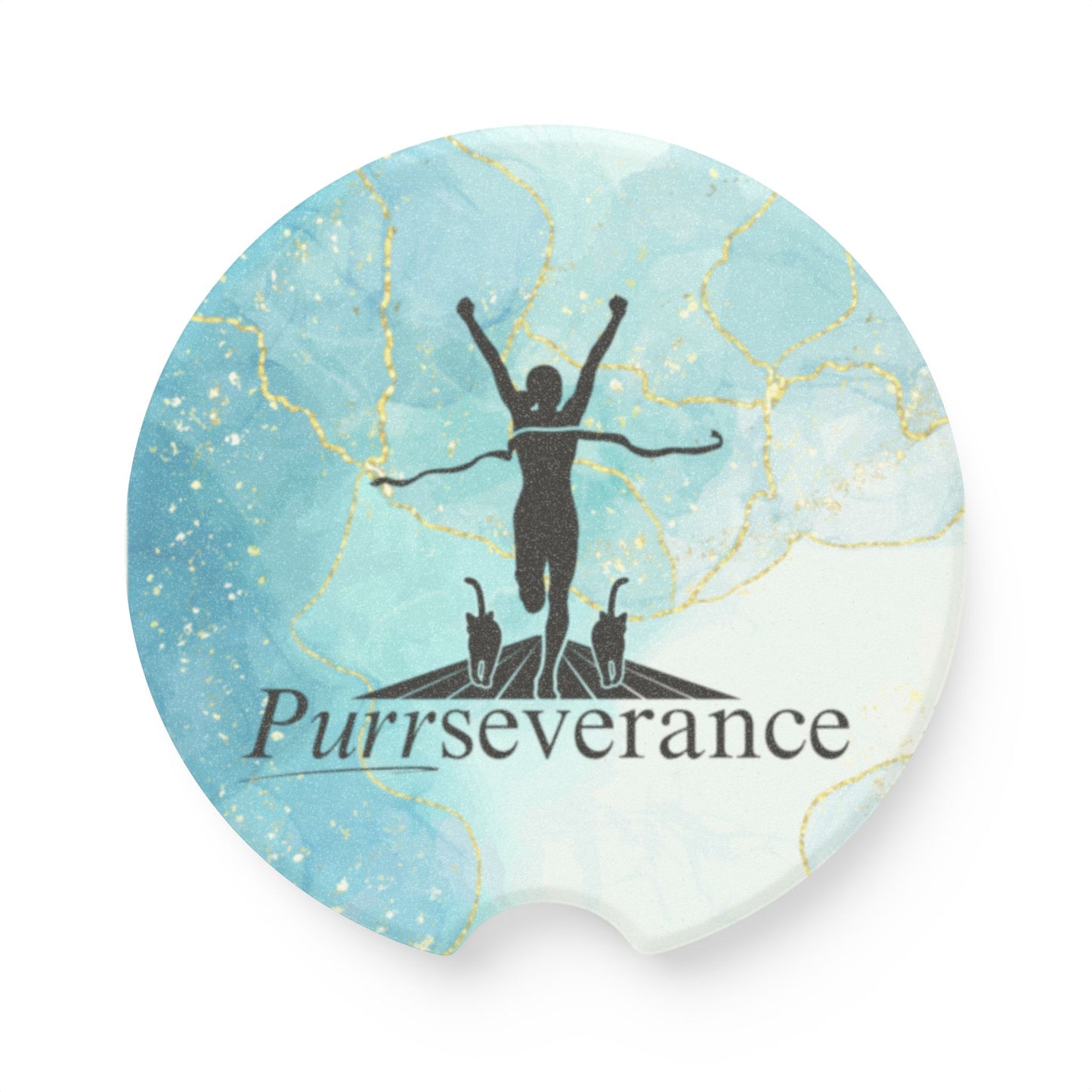 Purrseverance Soapstone Car Coaster