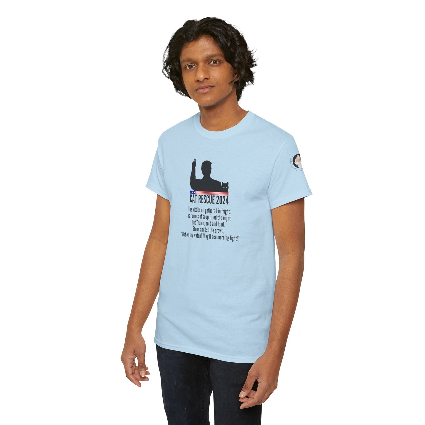 Cat Rescue 2024 Unisex Heavy Cotton Tee