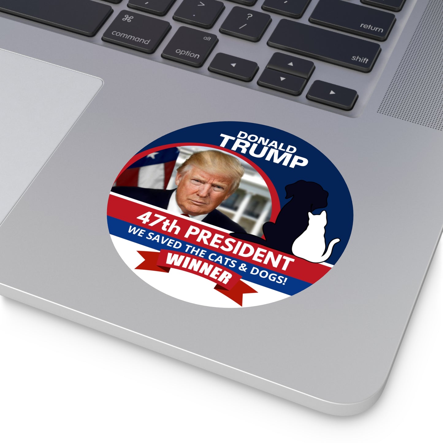 Trump 47th President Round Vinyl Stickers