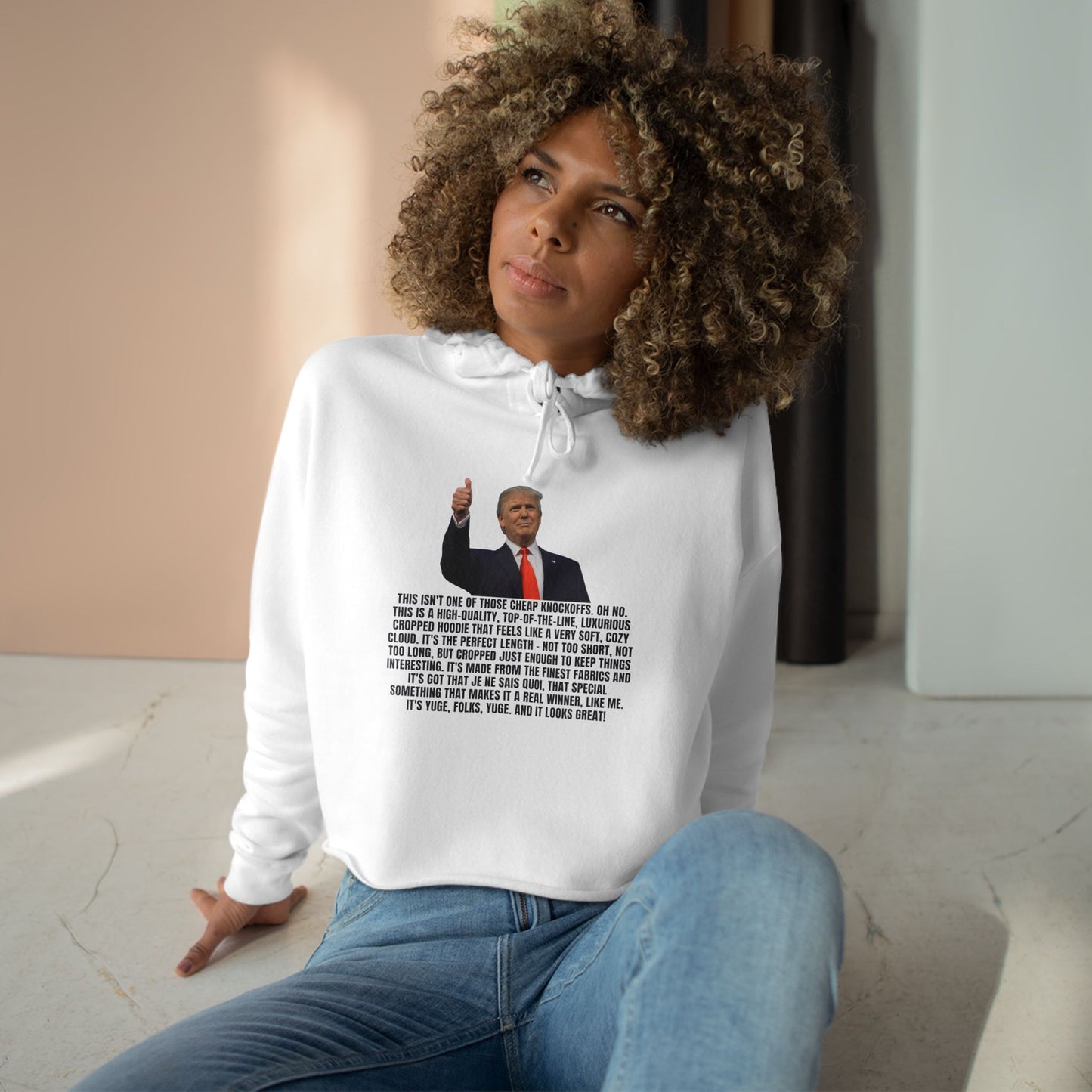 Trump's Best Crop Hoodie