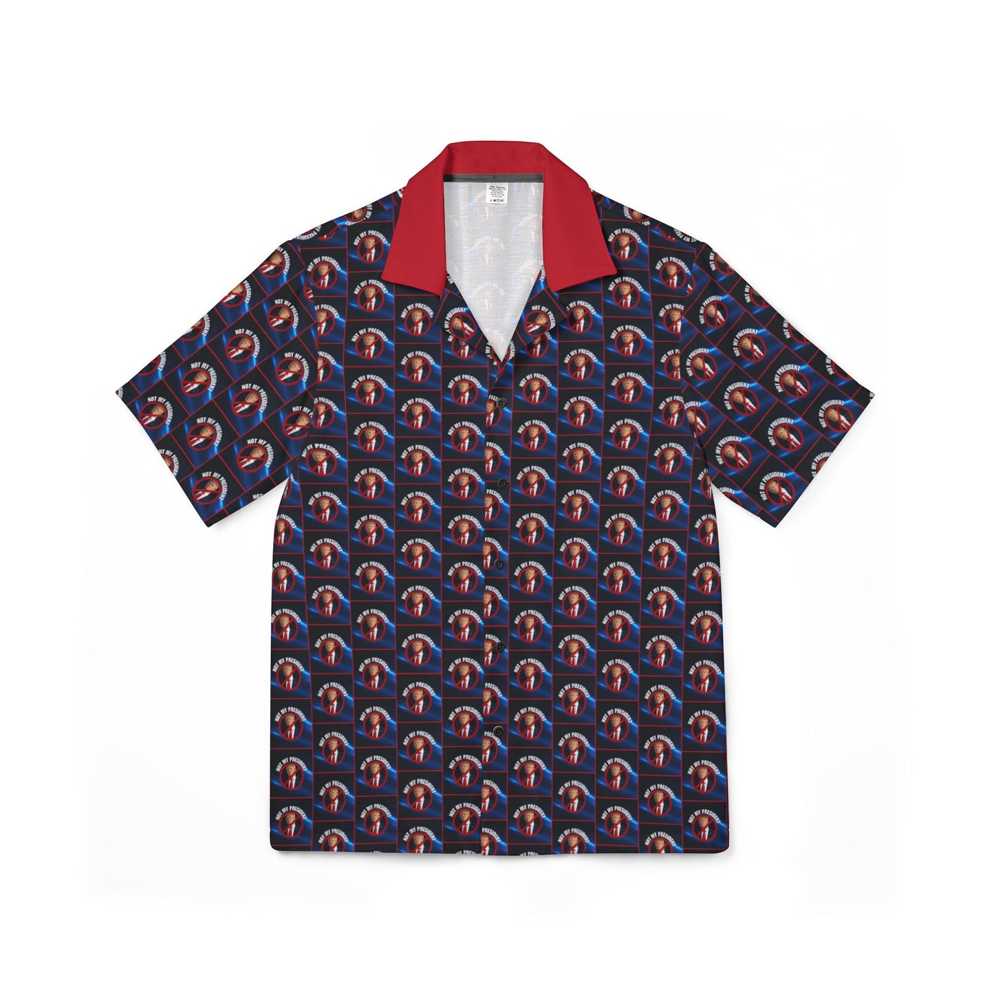 Not My President Men's Hawaiian Camp Shirt