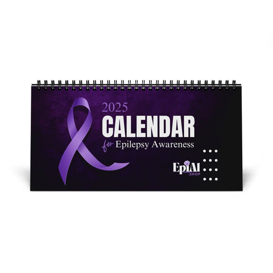 Epilepsy Awareness Month-by-Month Desktop Calendar (2025 grid)