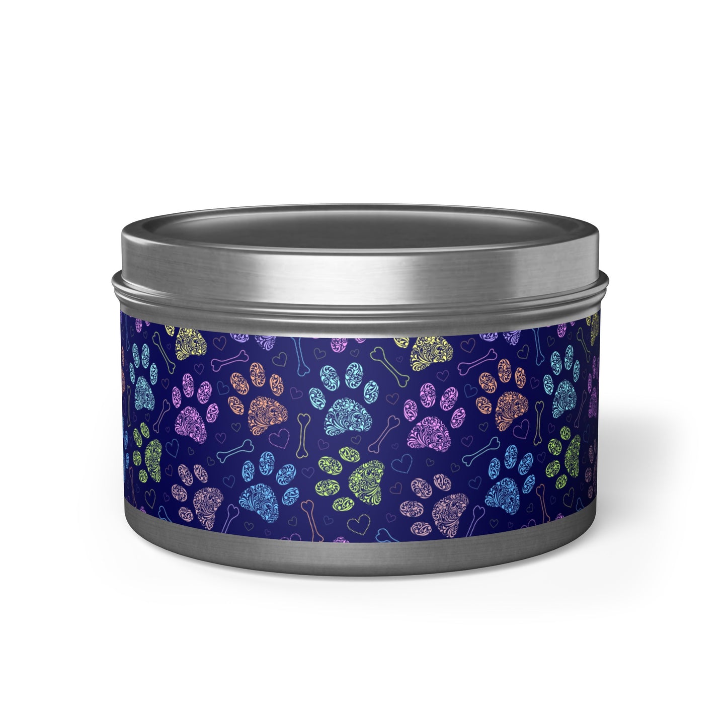 Purple Paws Tin Candles - Home Decor - Epileptic Al’s Shop