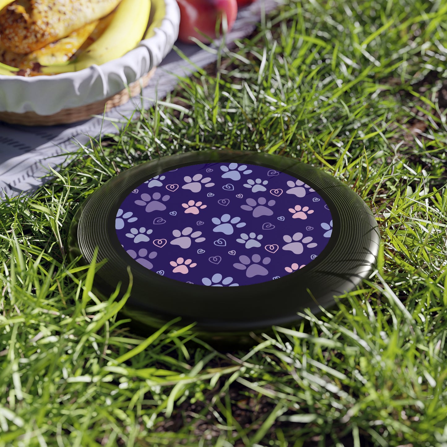 Paw Print Frisbee - Fun Outdoor Dog Toy for Pet Lovers