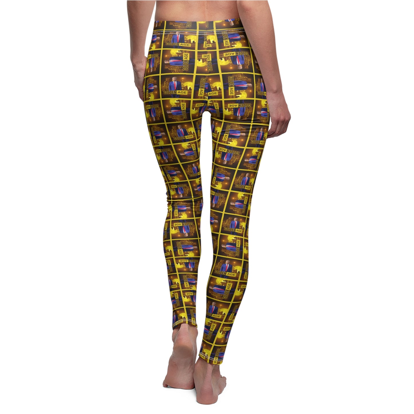 Trump Golden Age Patterned Casual Leggings for Trendy Women