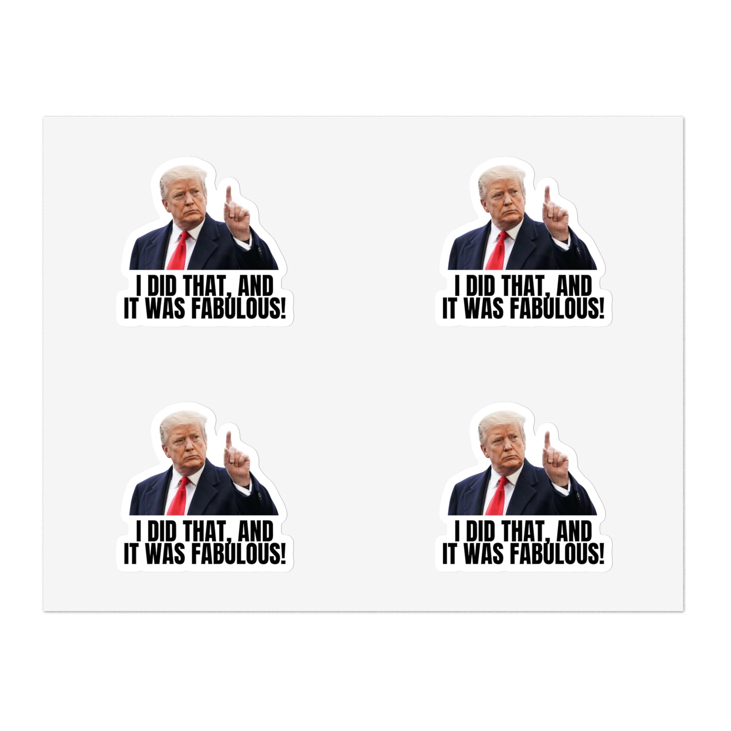 President-Inspired Sticker Sheet Bundle - 10 Fun, Colorful Stickers with Humor